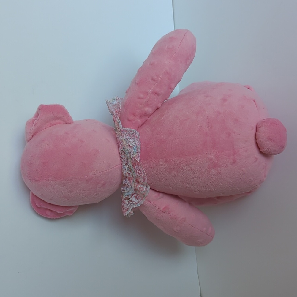 Vintage Teddy Bear Plush Large Pink Handmade Hand Crafted - Picture 3 of 5